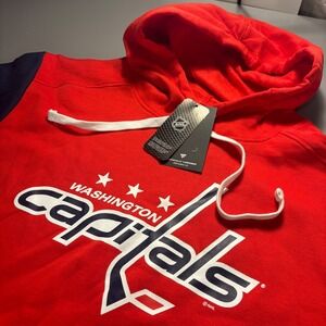 Washington Capitals NHL Fanatics Hoodie Mens XL‎ Red Blue Hockey Sweatshirt